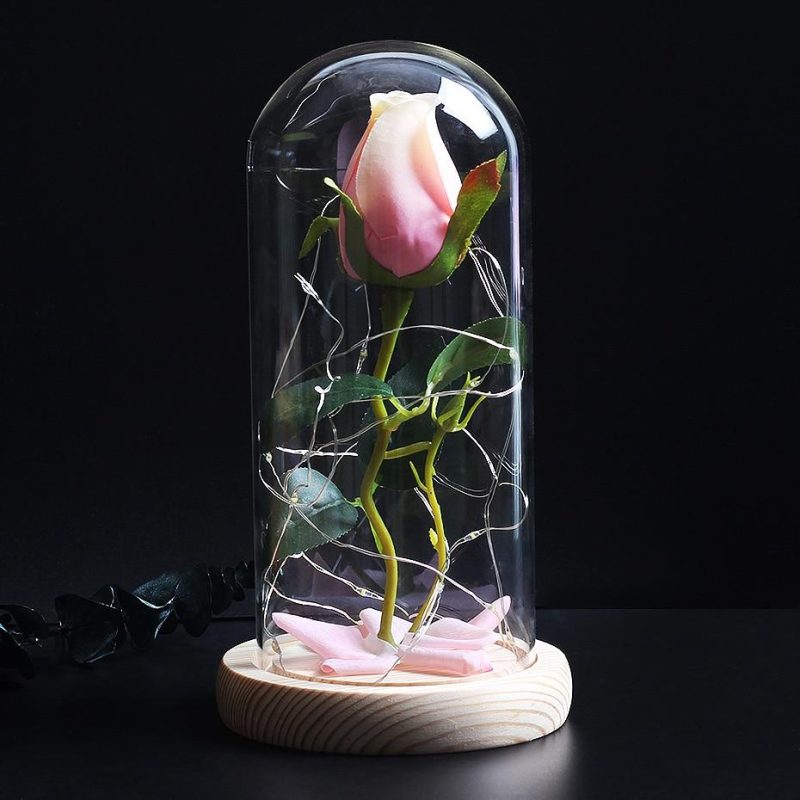 Rose eternelle encore fermée rose - Rose Eternelle La boutique